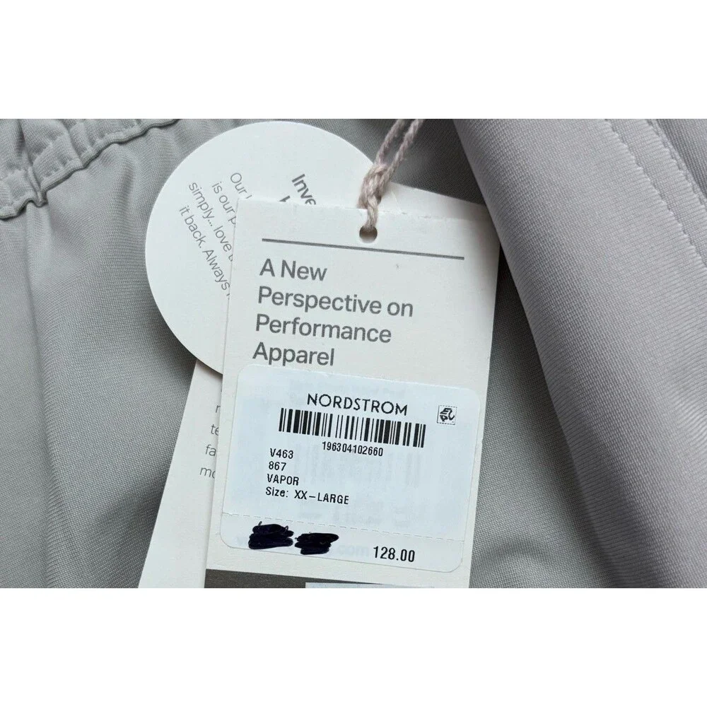 Vuori Men's Meta Elastic Waist Pant Color Vapor Sz XXL New w/tag $128